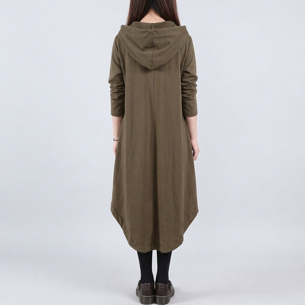 Relaxed Hooded Maxi Dress