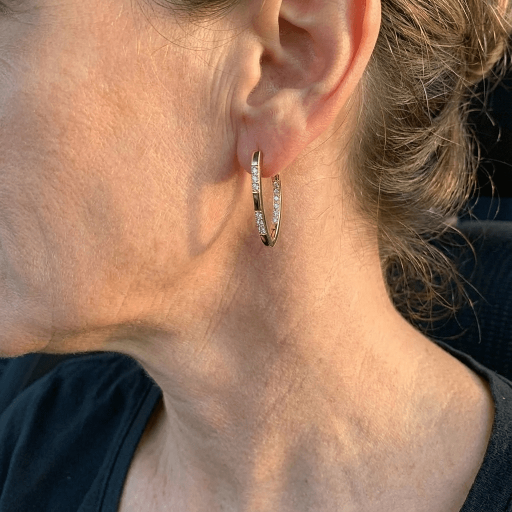 Vonda™ | Elegant Zirconia Hoop Earrings