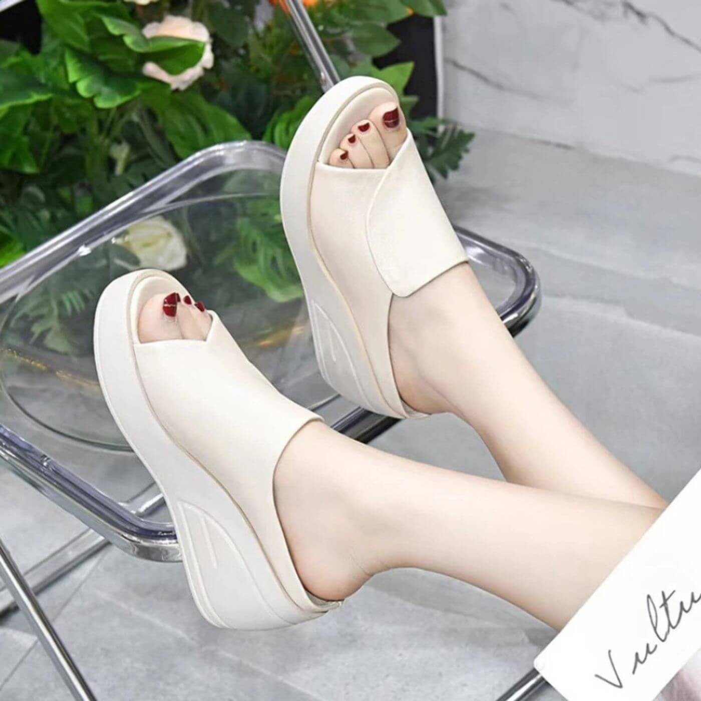 Verena™ | Orthopedic Slip-On Wedge Sandals