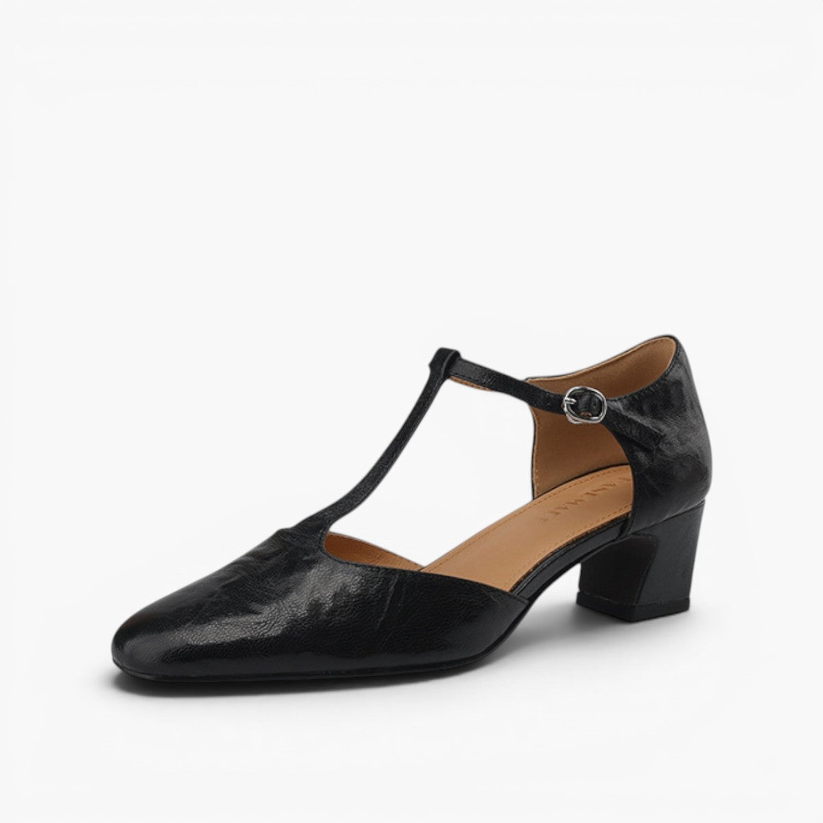 Women's Leather T-Strap Heels