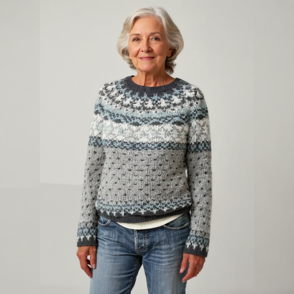 Kesteva™ | Fair Isle Yoke Sweater