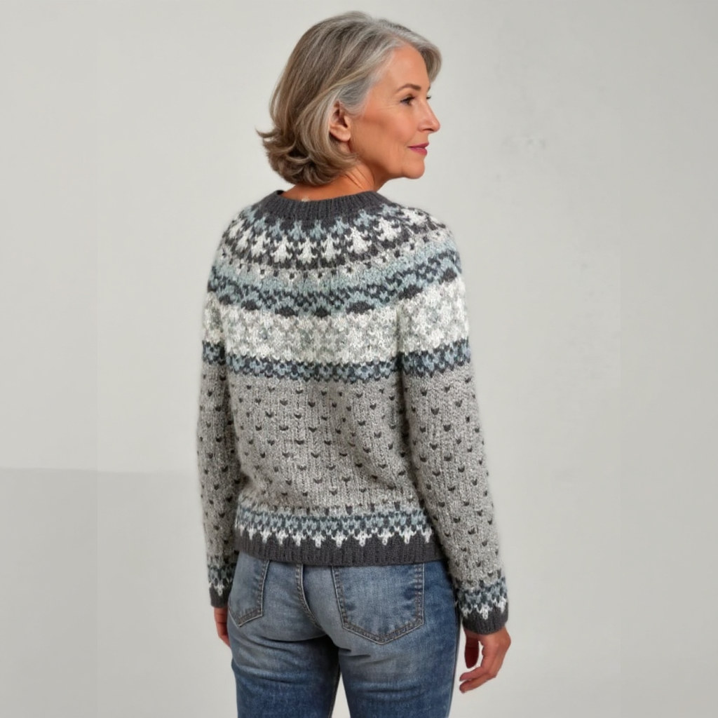 Kesteva™ | Fair Isle Yoke Sweater