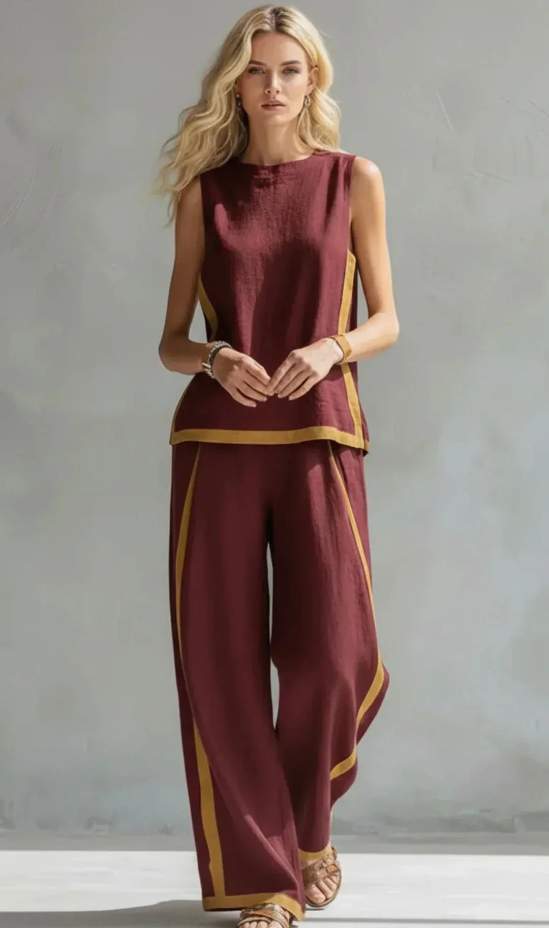 Ursula™ | Two-Tone Vest & Trouser Set