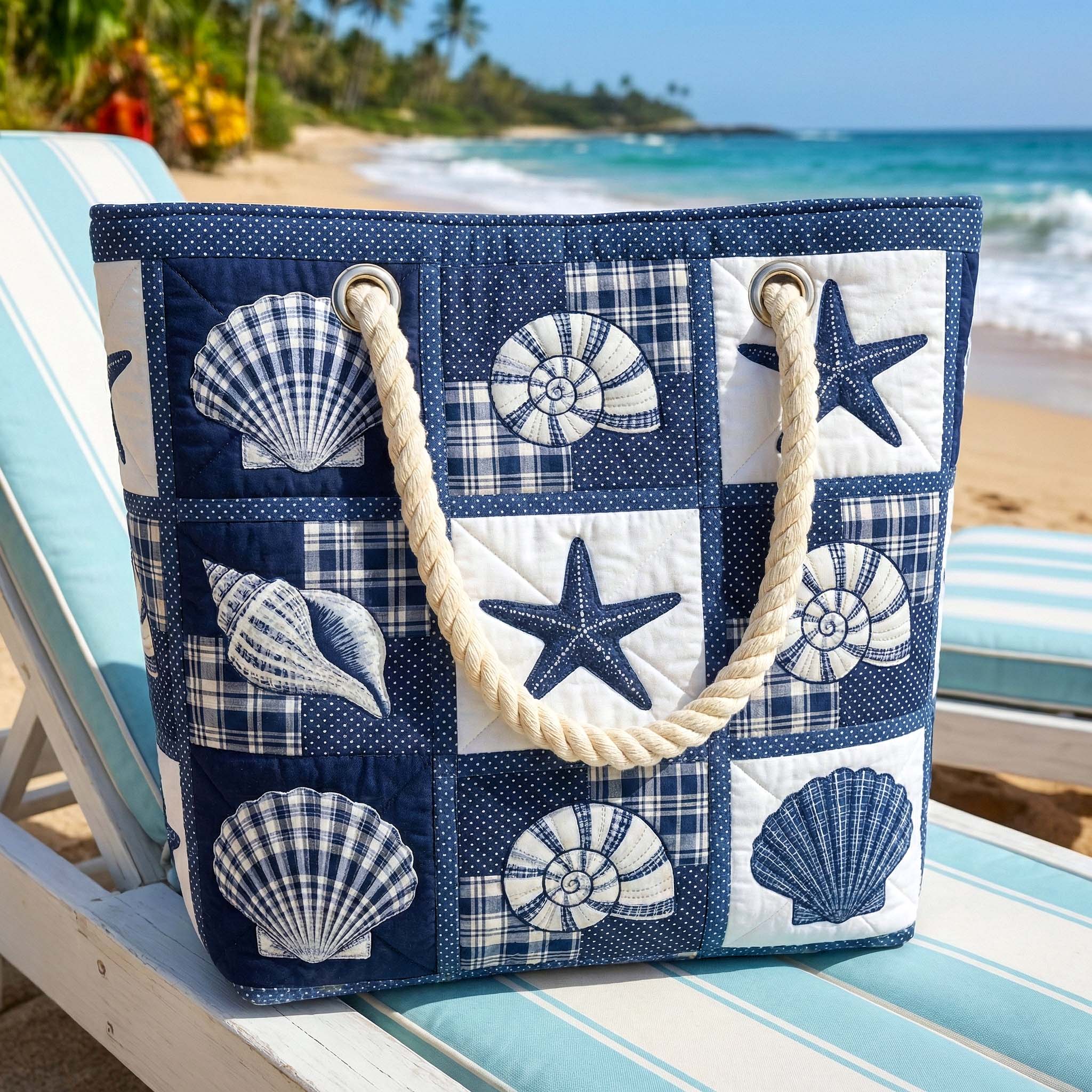 Ondina™ | Quilted Beach Tote Bag