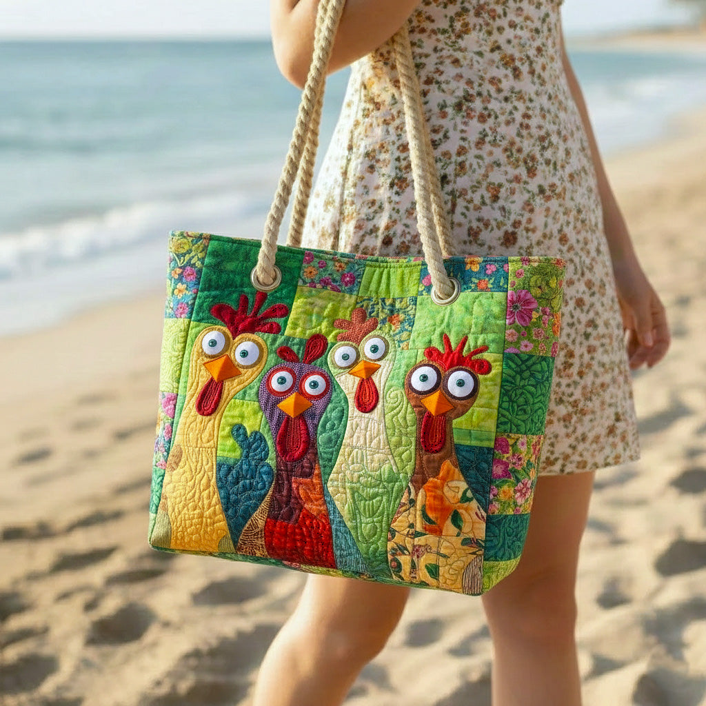 Bianca™ | Quilted Beach Bag – Funky Chicken
