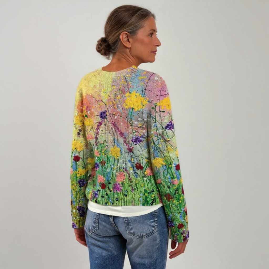 Hildrose™ | Wildflower Print Sweater