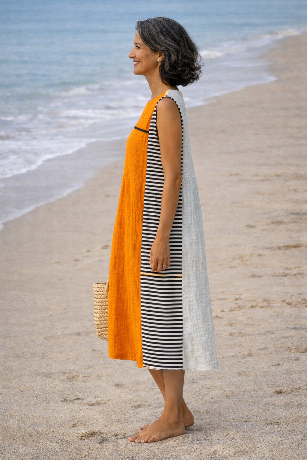 Vantara™ | Striped Midi Dress