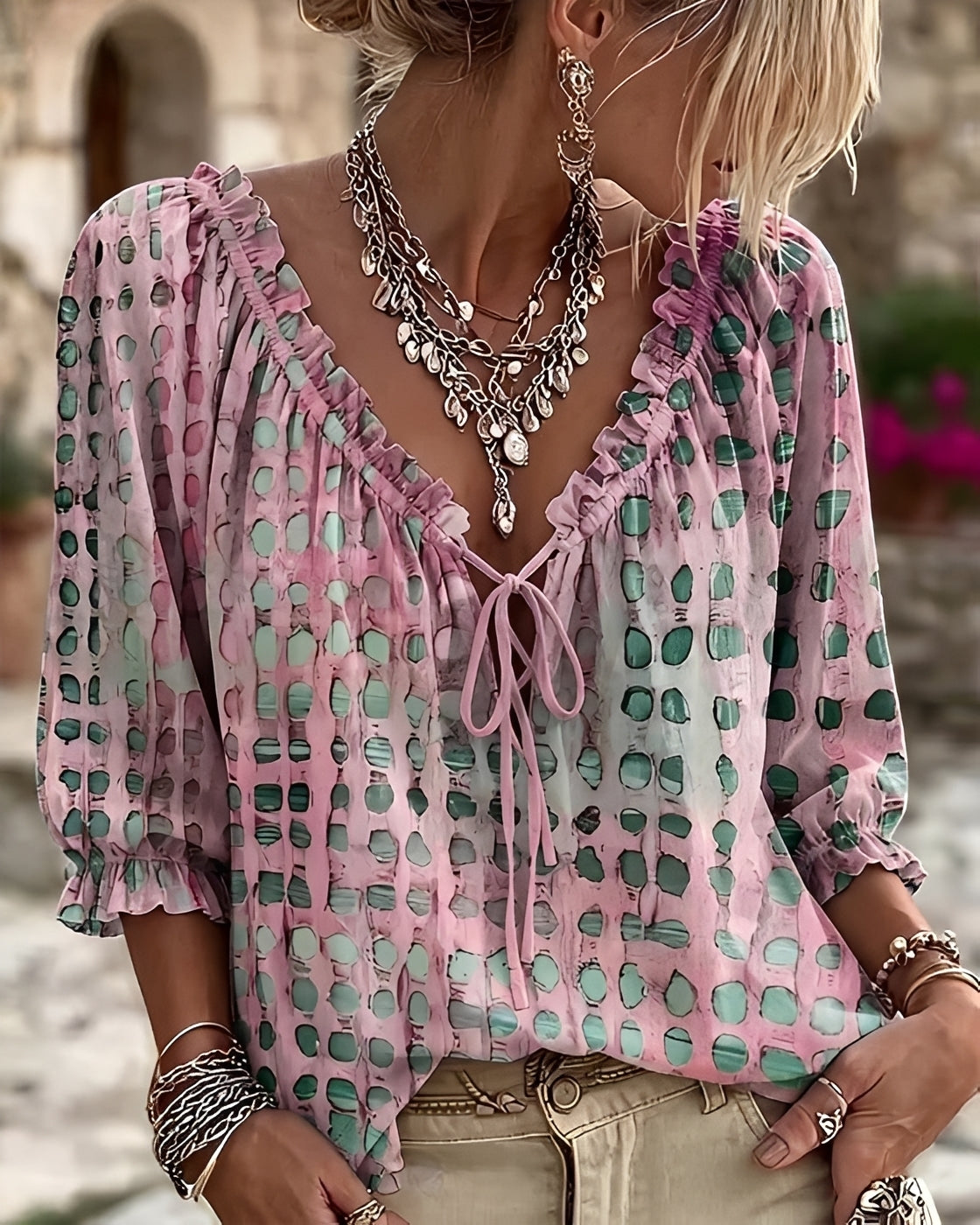 Jovina™ | Polka-Dot Blouse