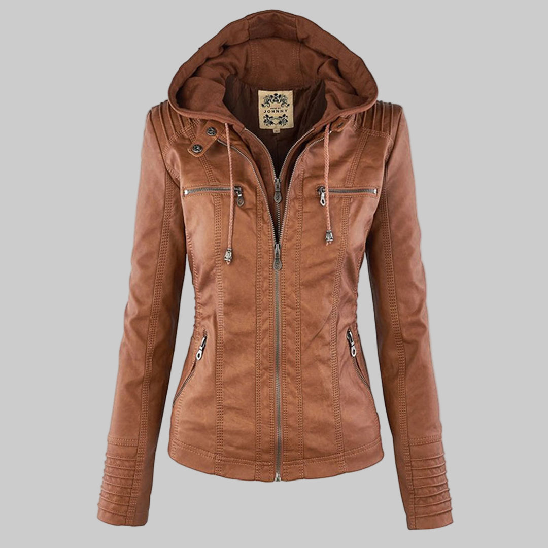 Esmé™ | Hooded Moto Jacket