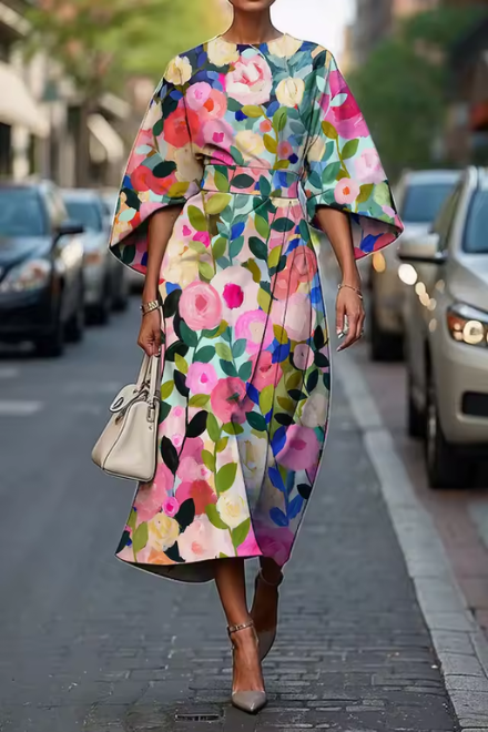 Rosafleur™ | Elegant Floral Dress