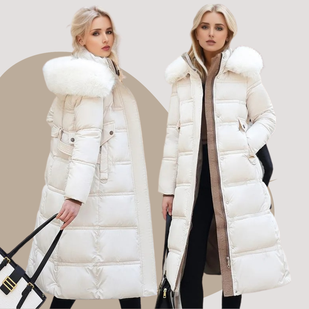 Designer Winter Parka with Fur Hood
