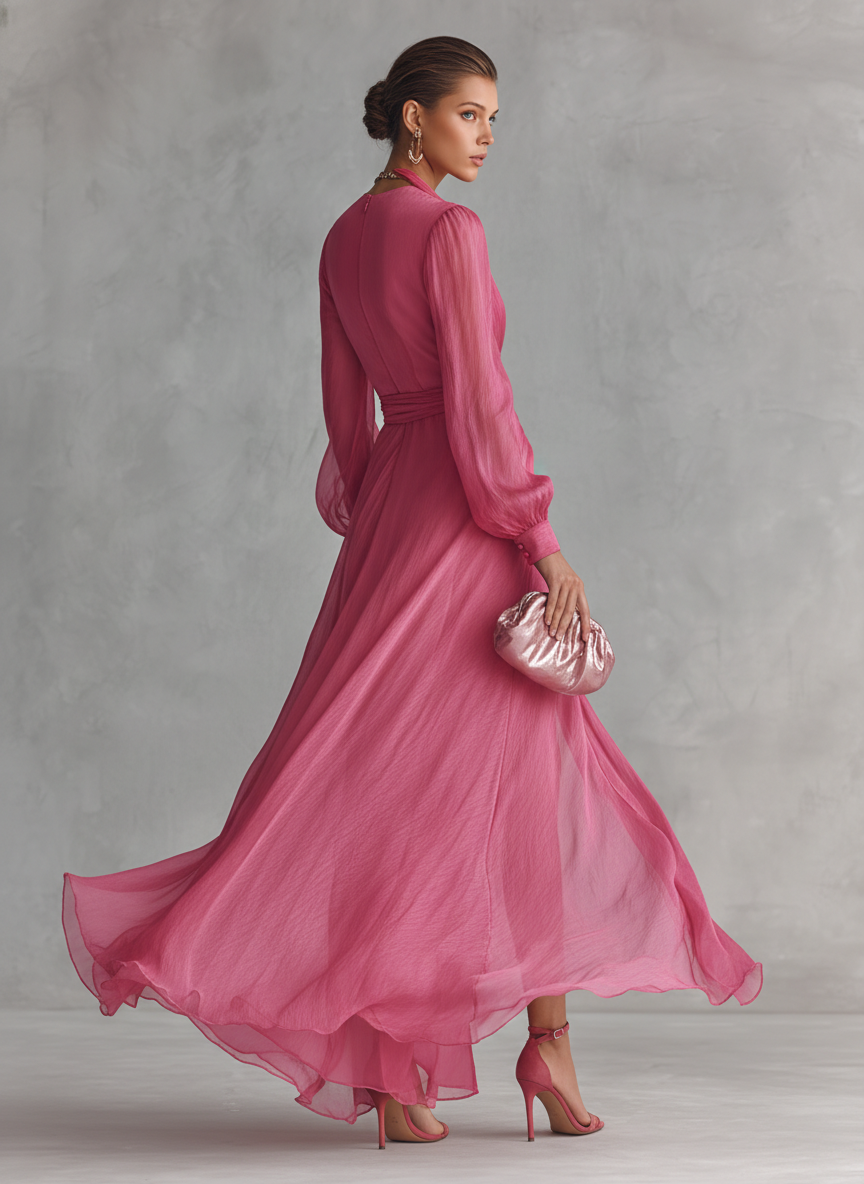 Solange™ | Flowing Wrap Maxi Dress