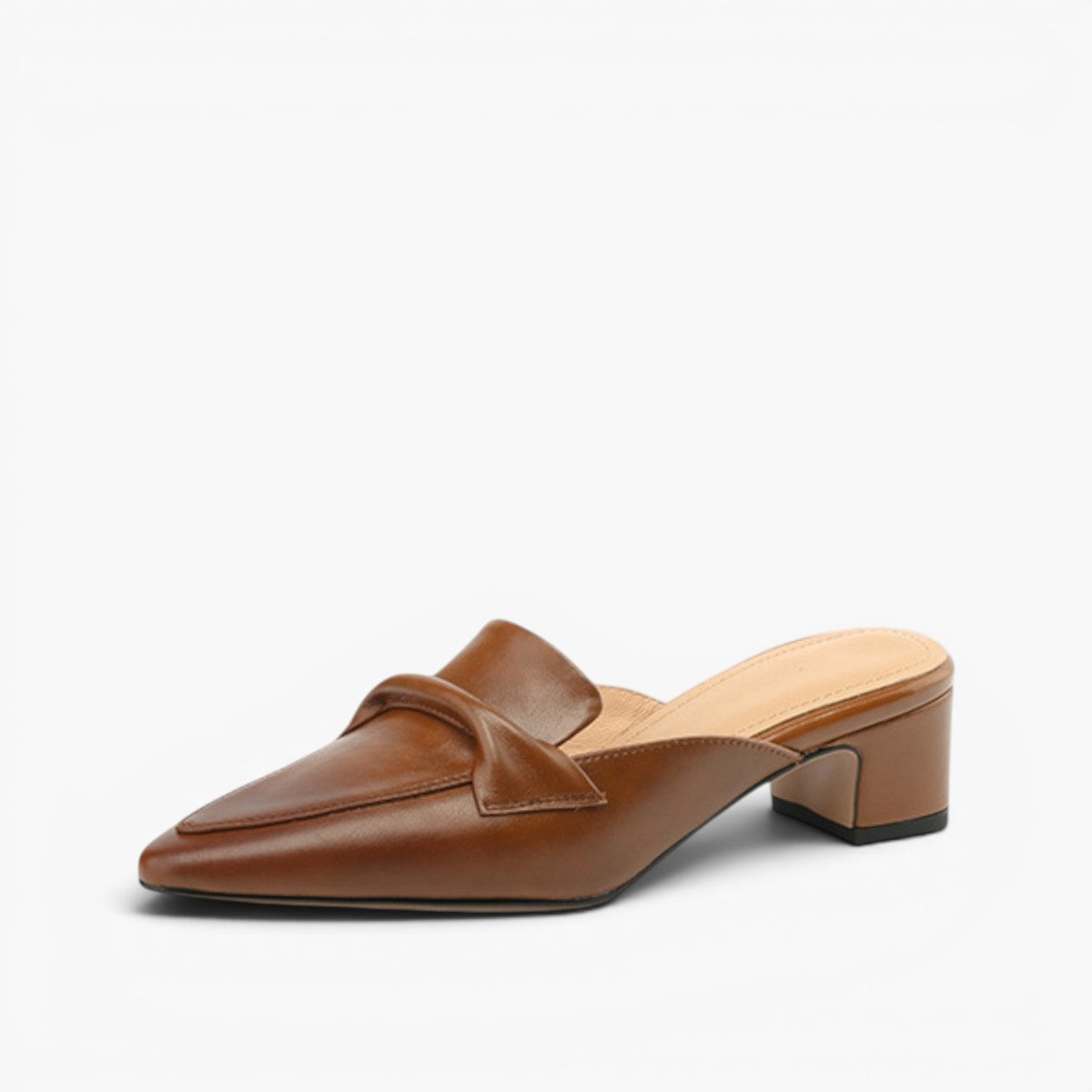 Women's Pointed Leather Mules