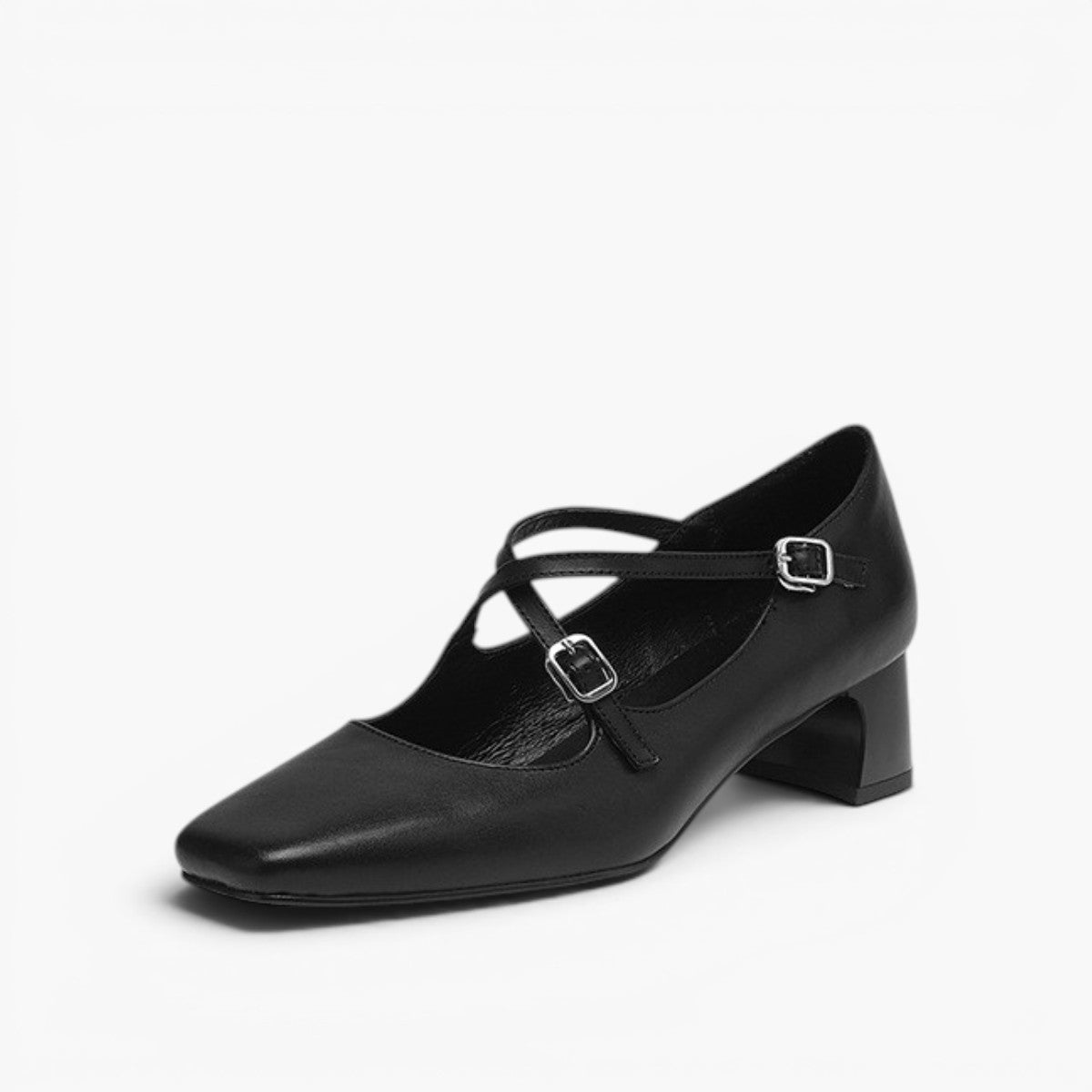 Women's Leather Kitten Heels