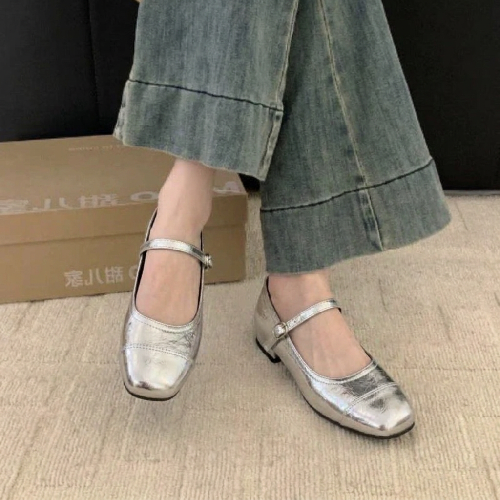 Orthopaedic Classic Low-Heel Mary Jane Shoes