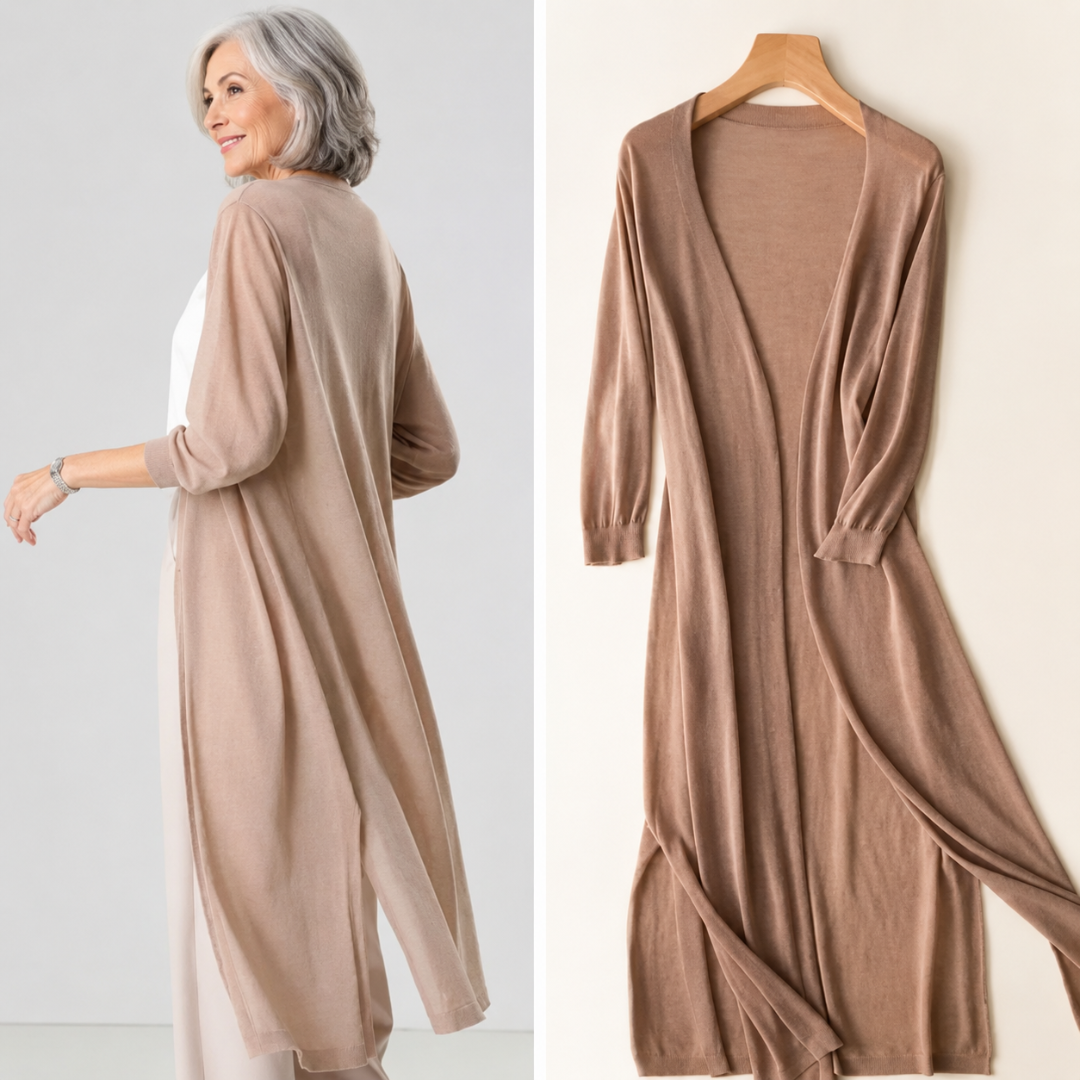 Carlene™ | Long Open-Front Cardigan