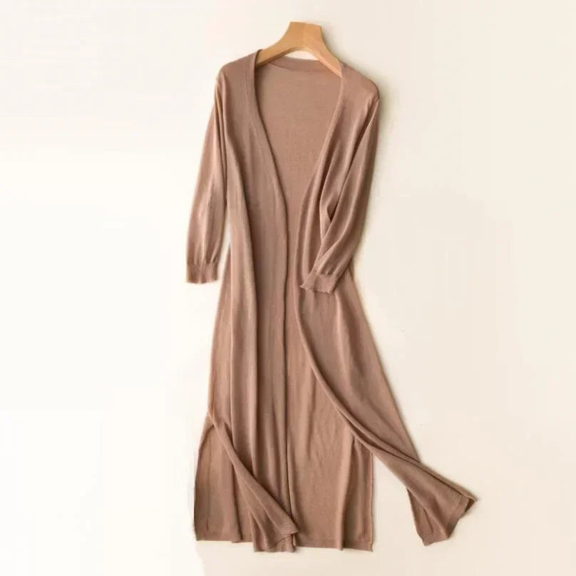 Carlene™ | Long Open-Front Cardigan