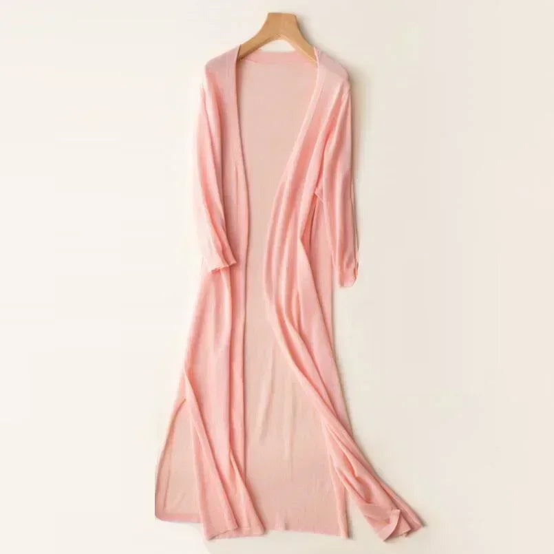 Carlene™ | Long Open-Front Cardigan