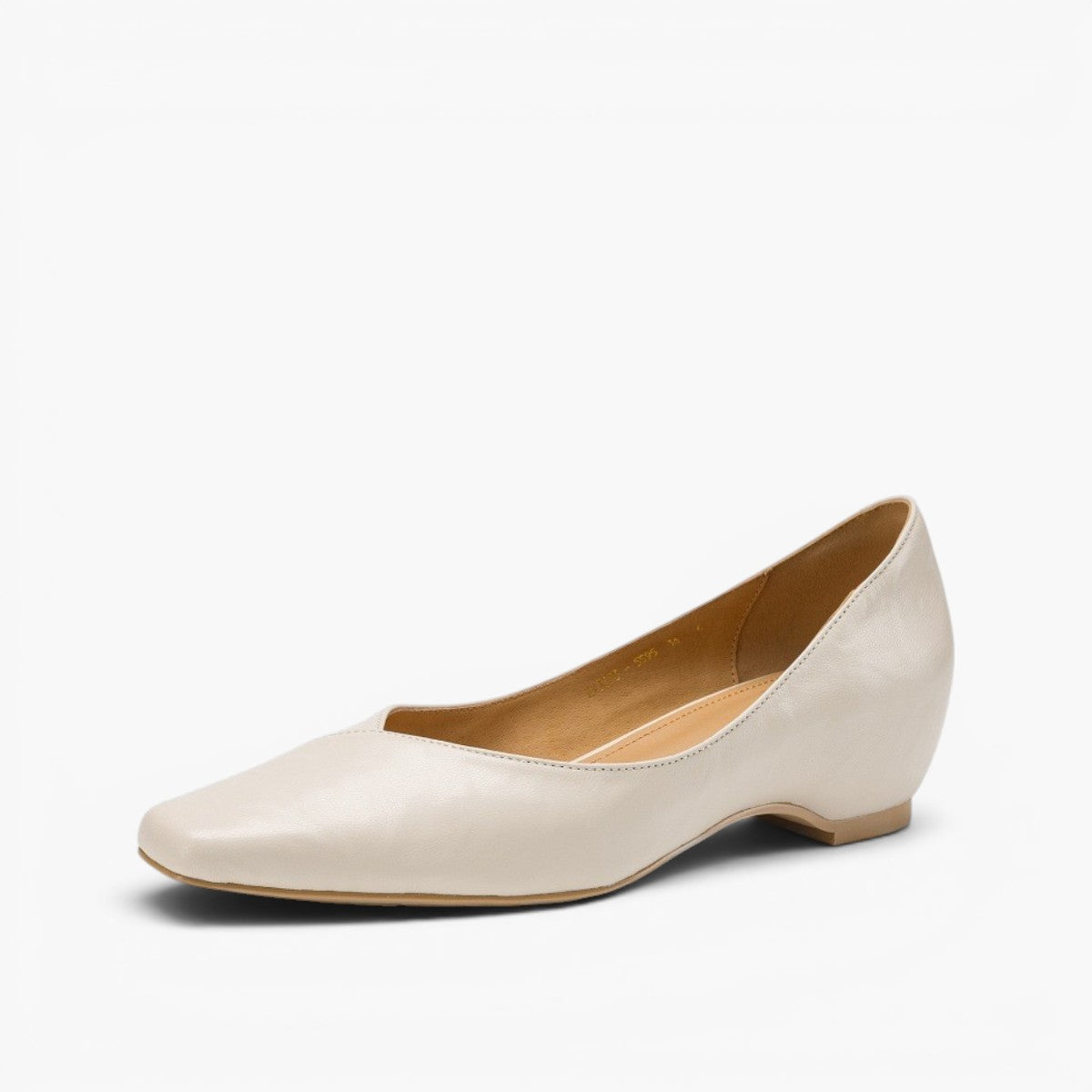 Women's Square-Toe Leather Flat