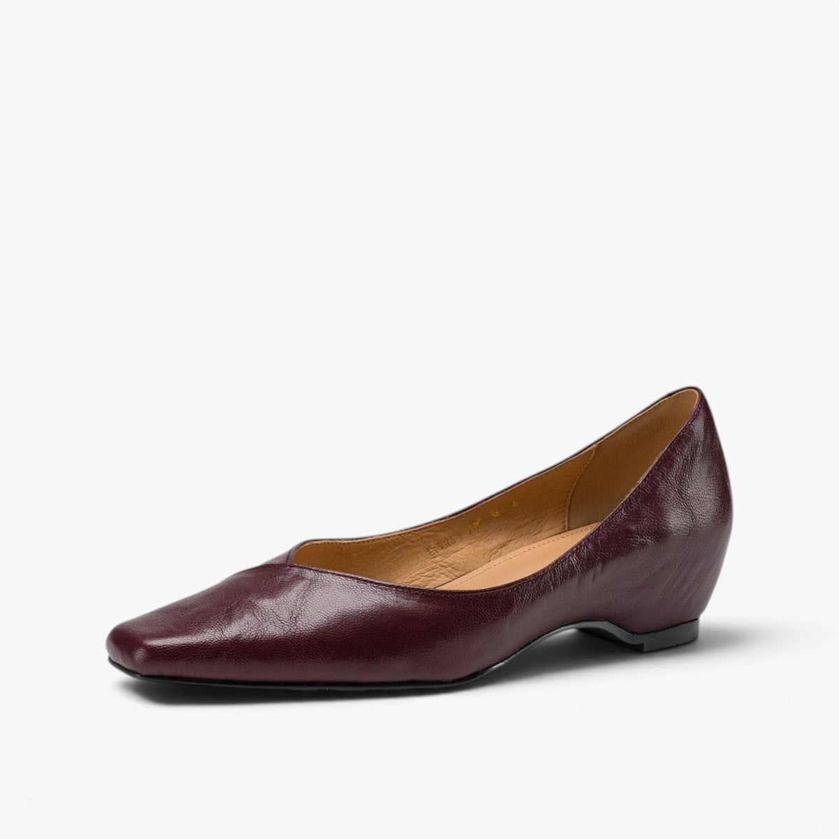 Women's Square-Toe Leather Flat