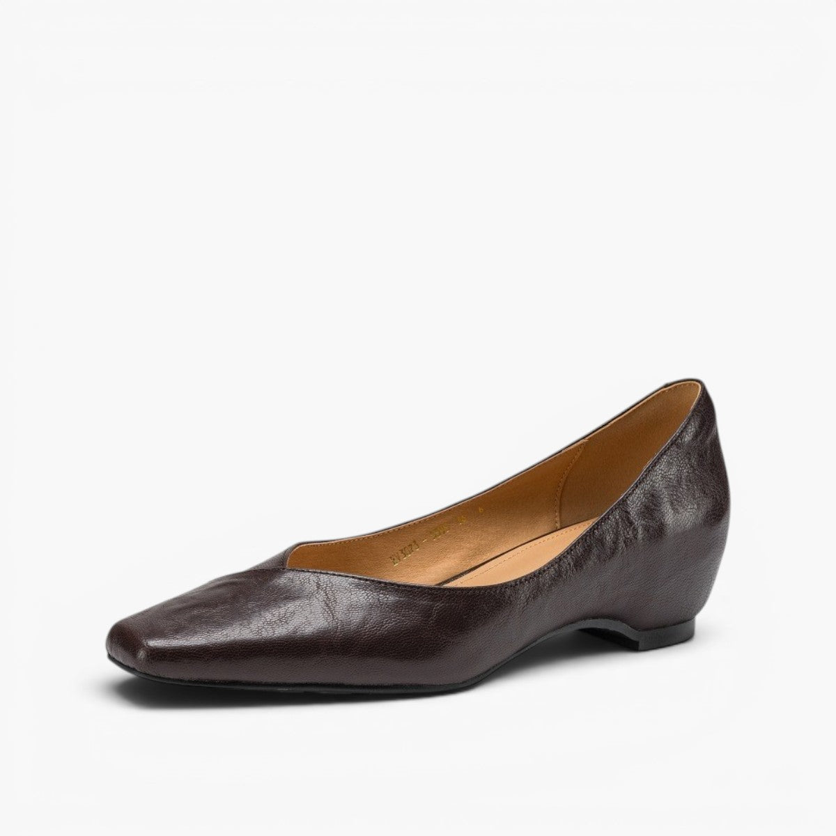 Women's Square-Toe Leather Flat