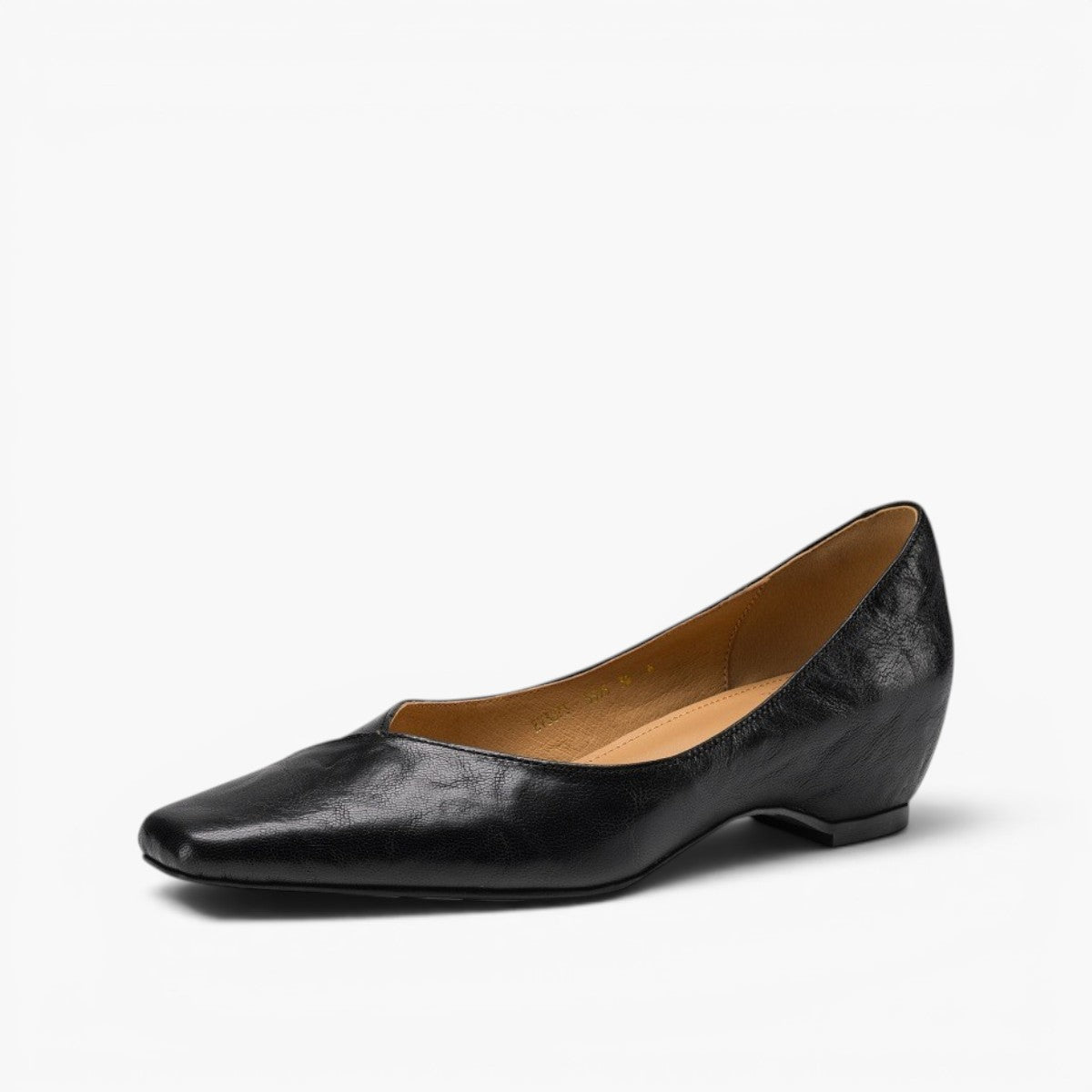 Women's Square-Toe Leather Flat