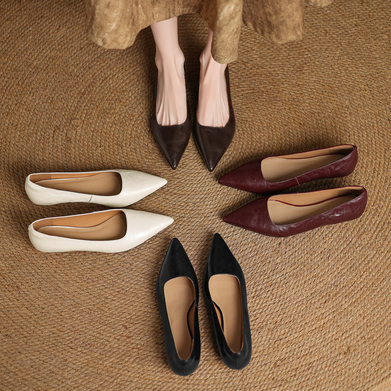 Women's Lambskin Leather Flats