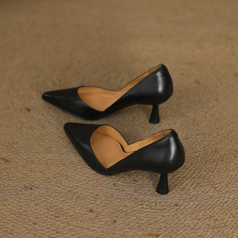 Women's Curve Leather Heels