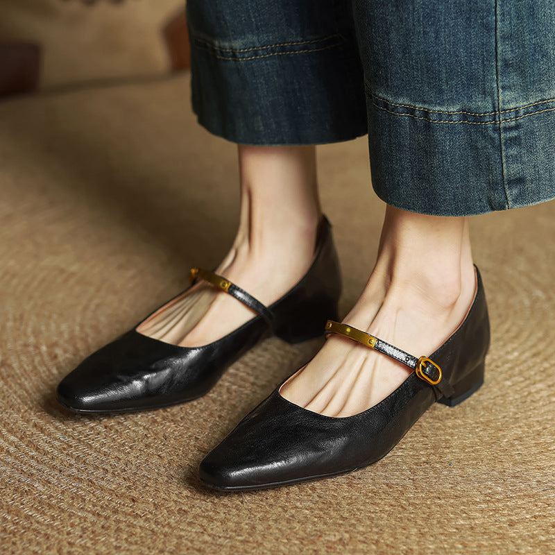 Women's Lambskin Mary Janes