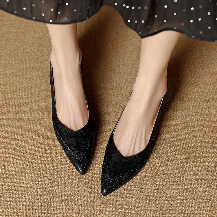 Women's Woven Leather Heels