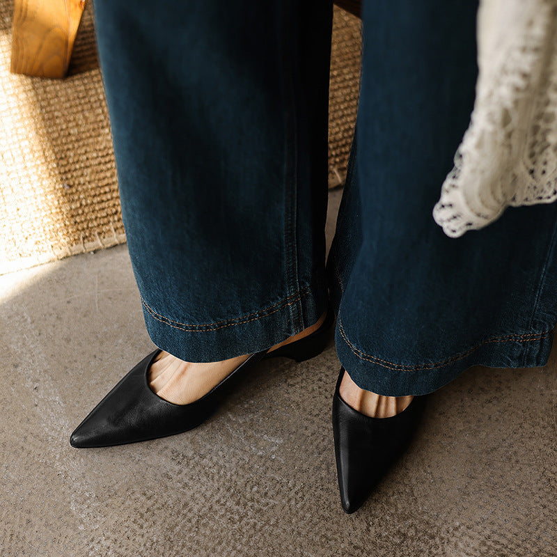Women's Sculpt Leather Heels