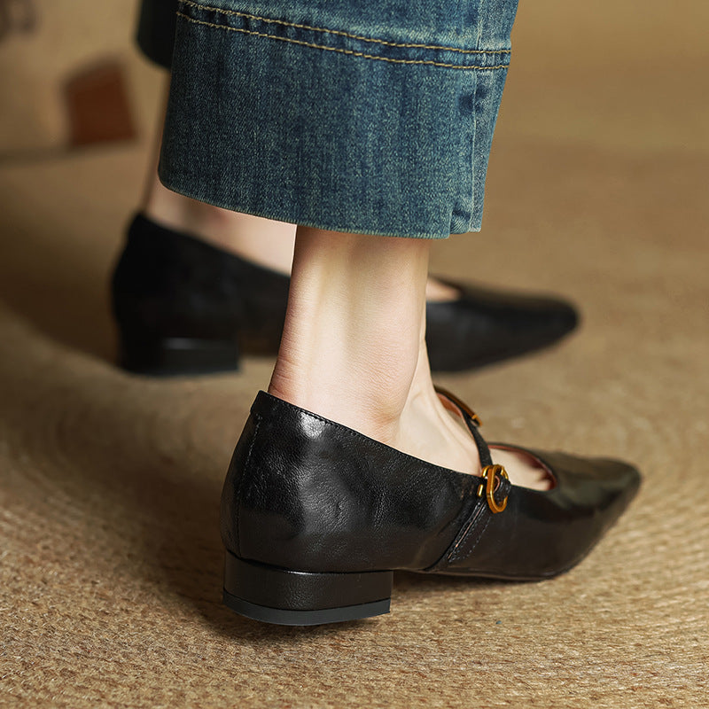 Women's Lambskin Mary Janes