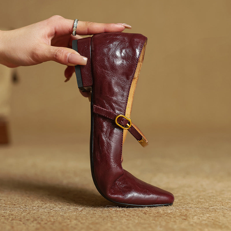 Women's Lambskin Mary Janes