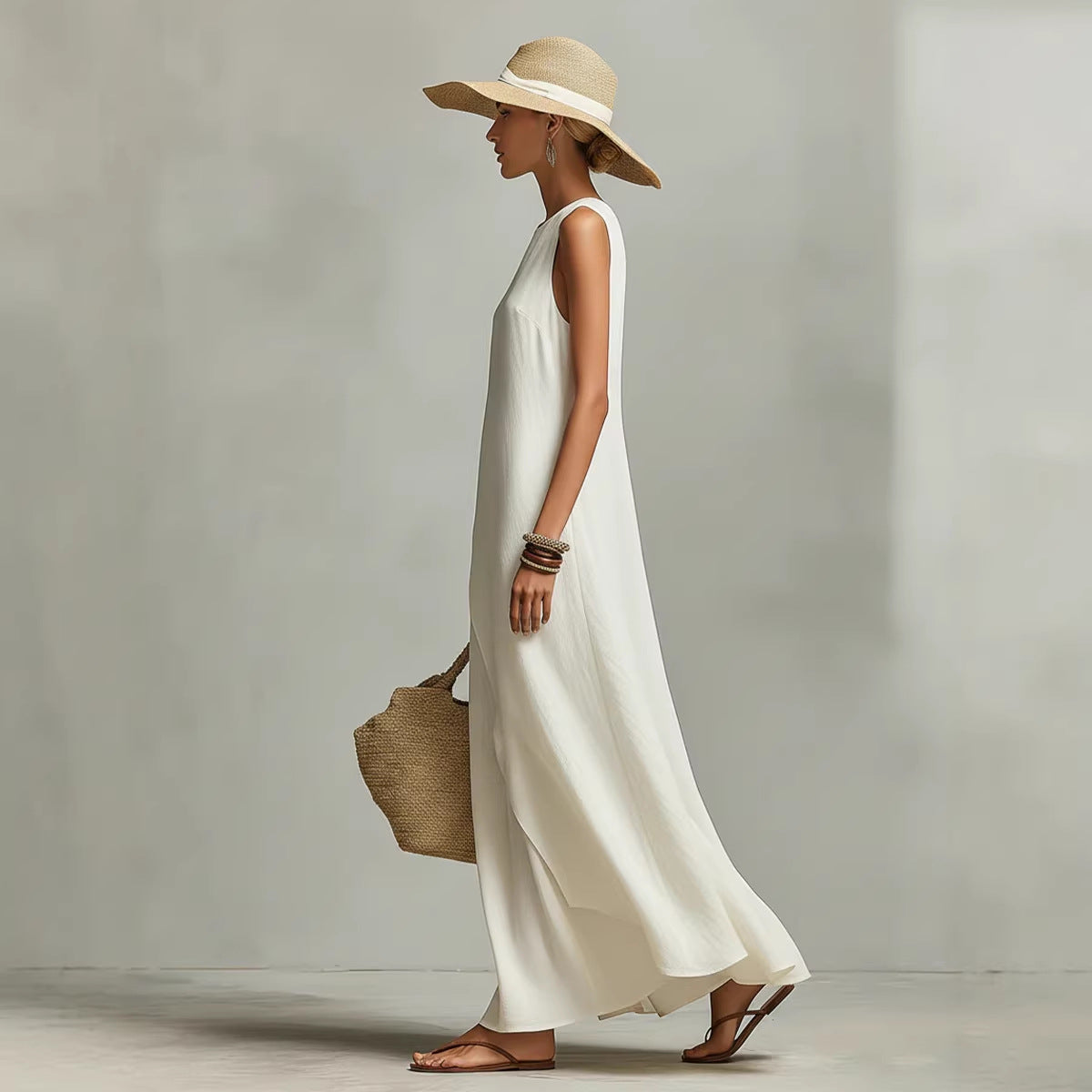 Fleurisse™ | Relaxed Sleeveless Maxi Dress