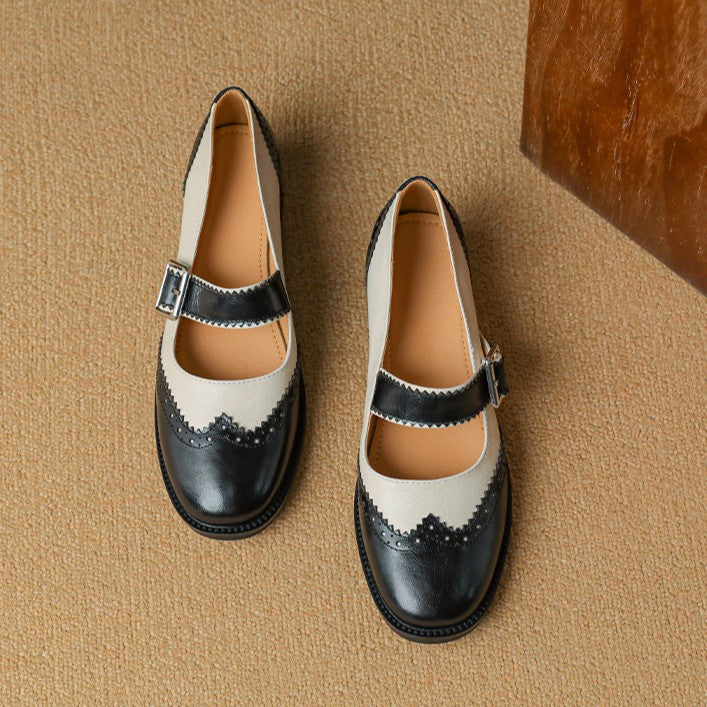 Women's Leather Mary Janes