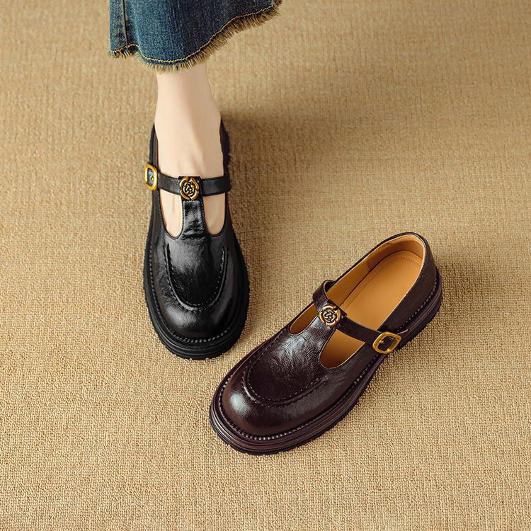 Women's Leather Mary Janes
