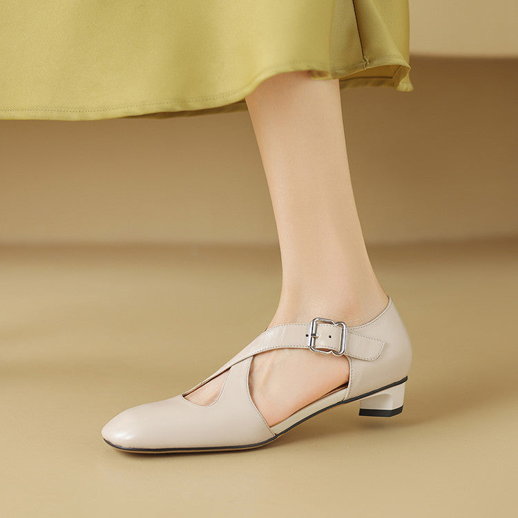 Women's D'Orsay Leather Heels
