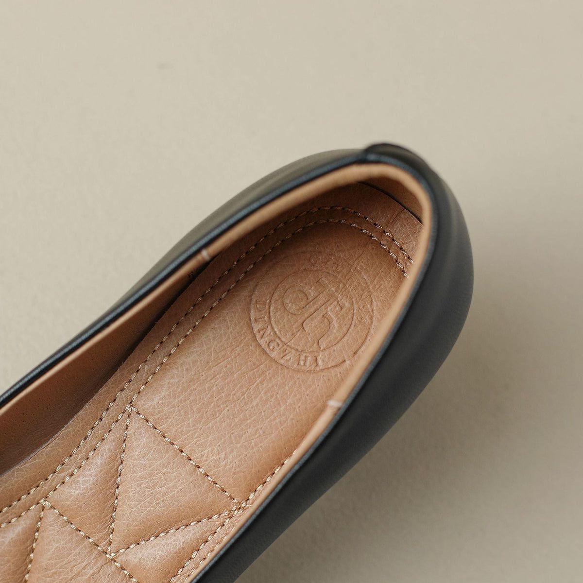 Women's Square-Toe Leather Pumps