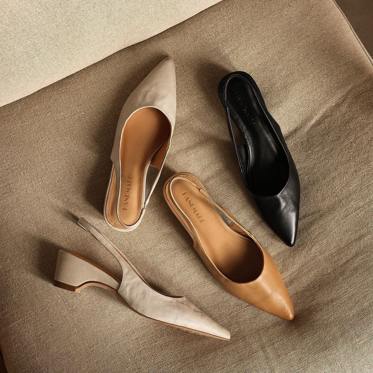 Women's Sculpt Leather Heels