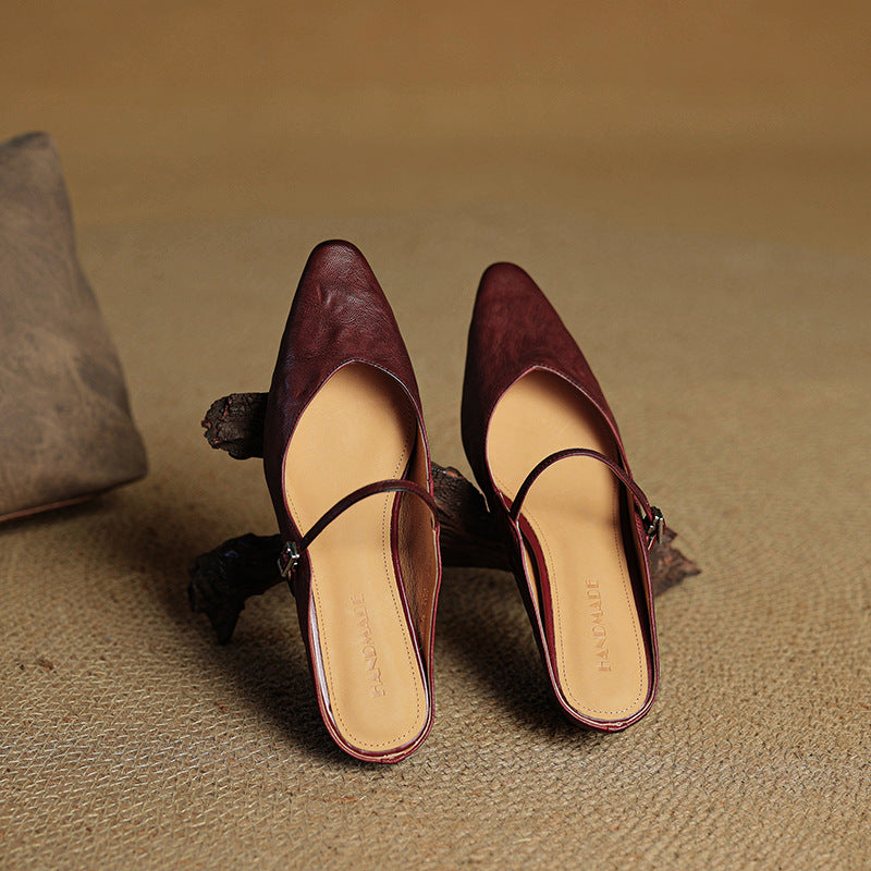 Women's Leather Mules