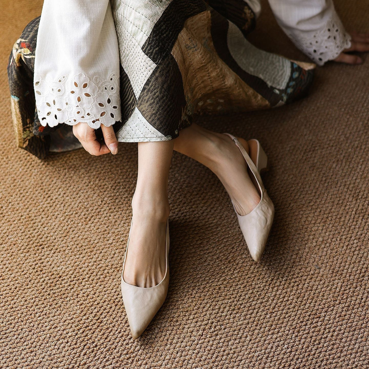 Women's Sculpt Leather Heels