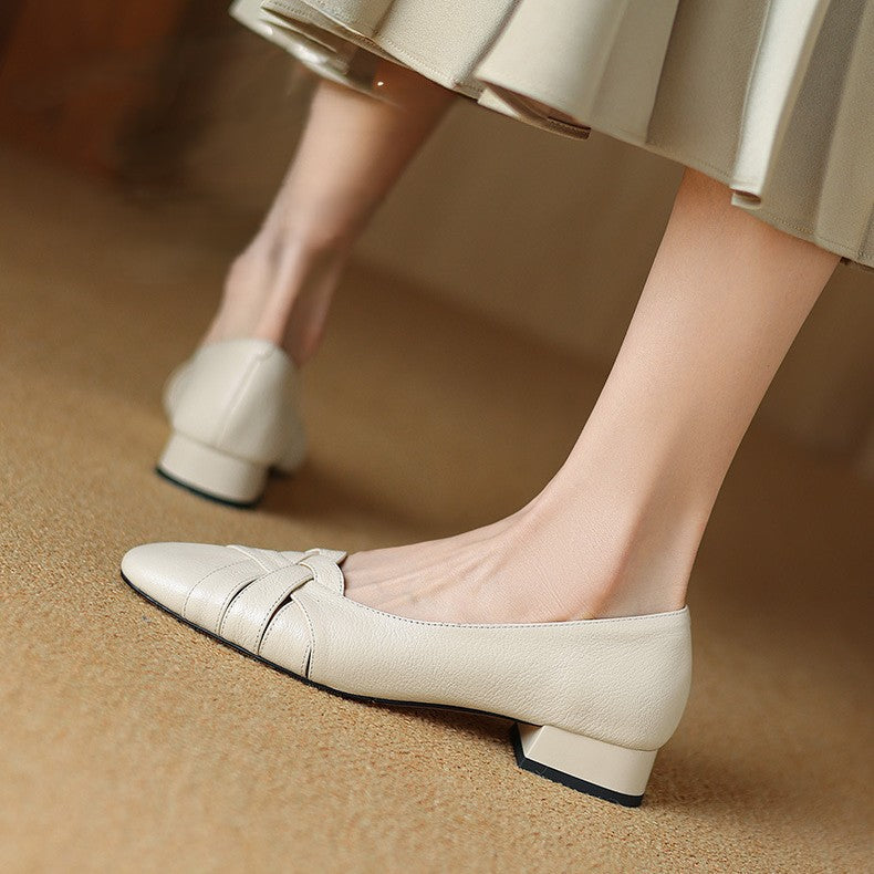 Women's Woven Leather Flats