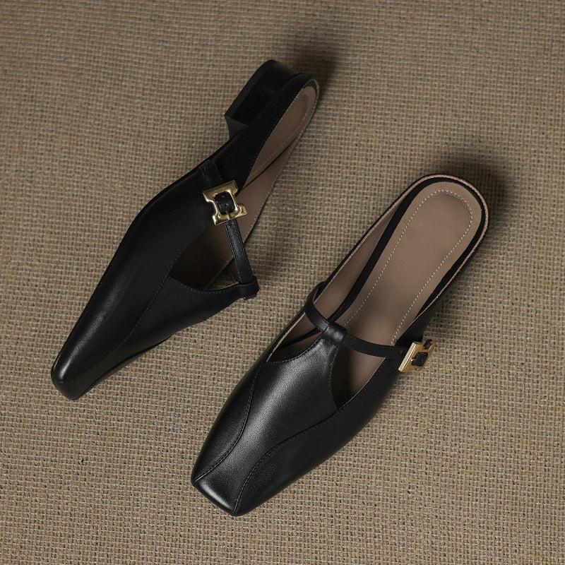 Women's Sculpt Leather Mules