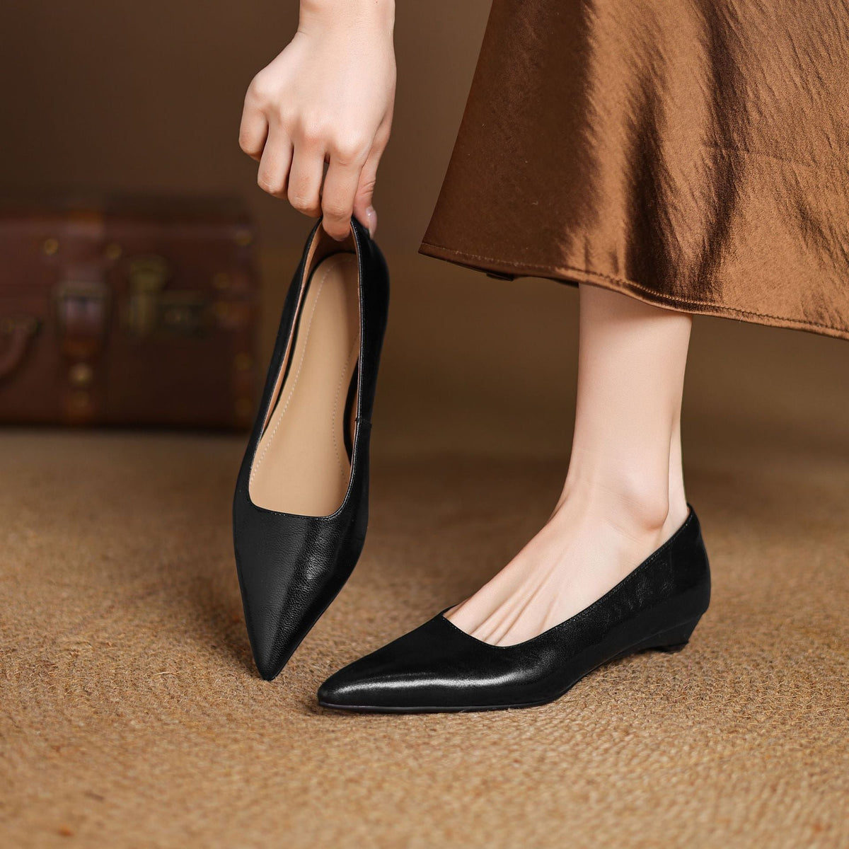Women's Lambskin Leather Flats