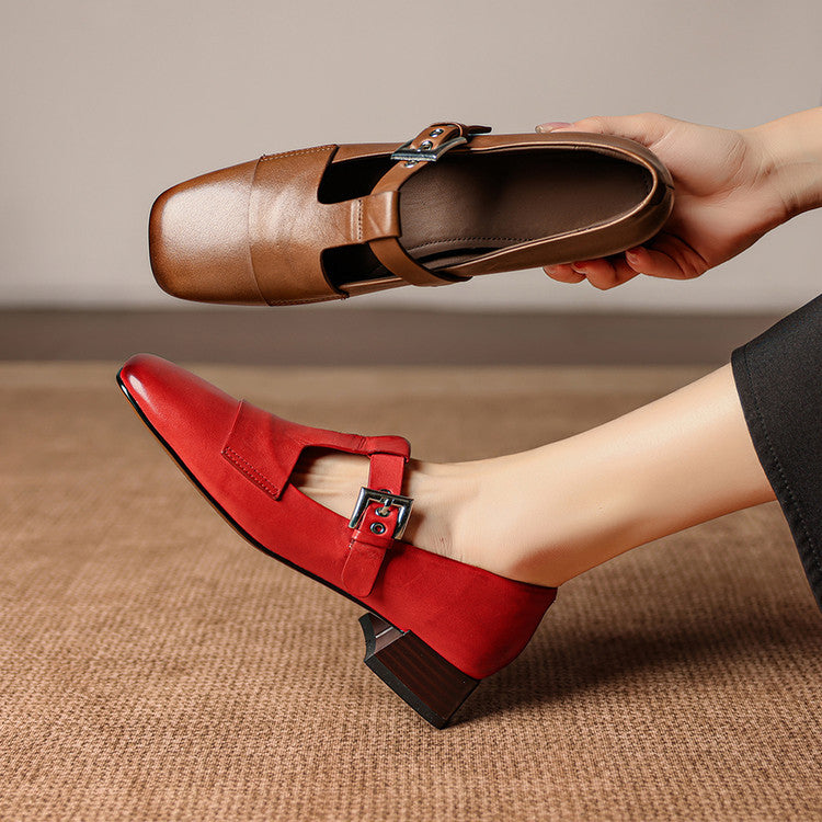 Kellaway™ | T-Strap Block Heel Pumps