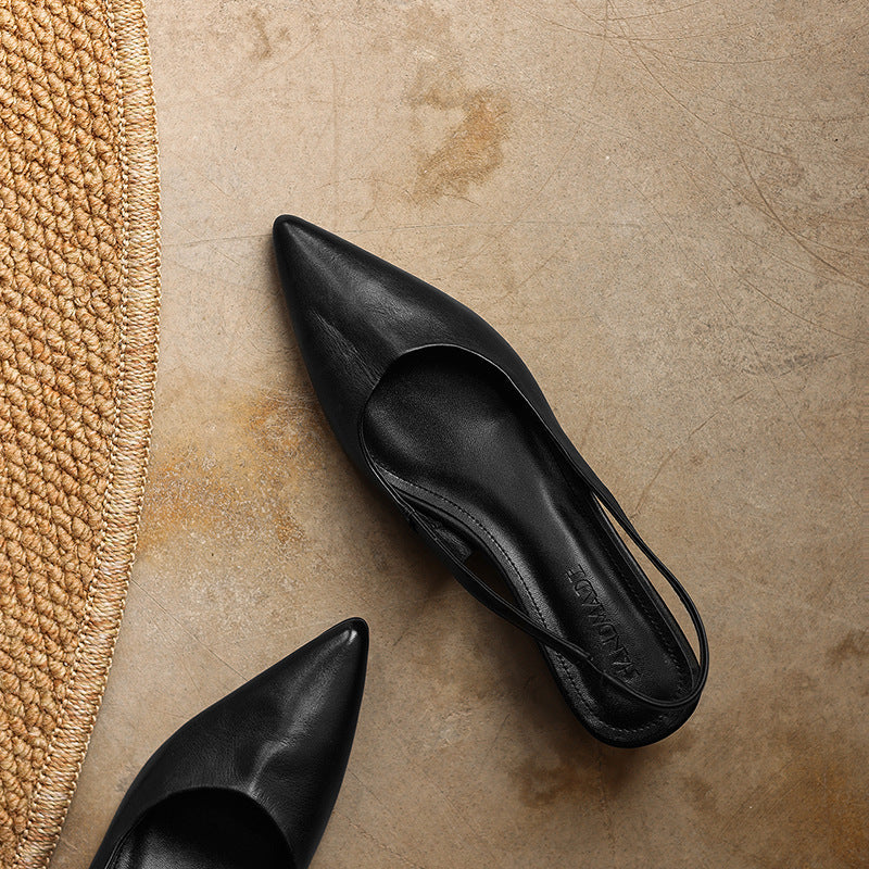 Women's Sculpt Leather Heels