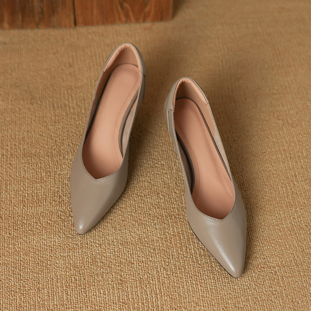 Women's Sculpt Leather Pumps