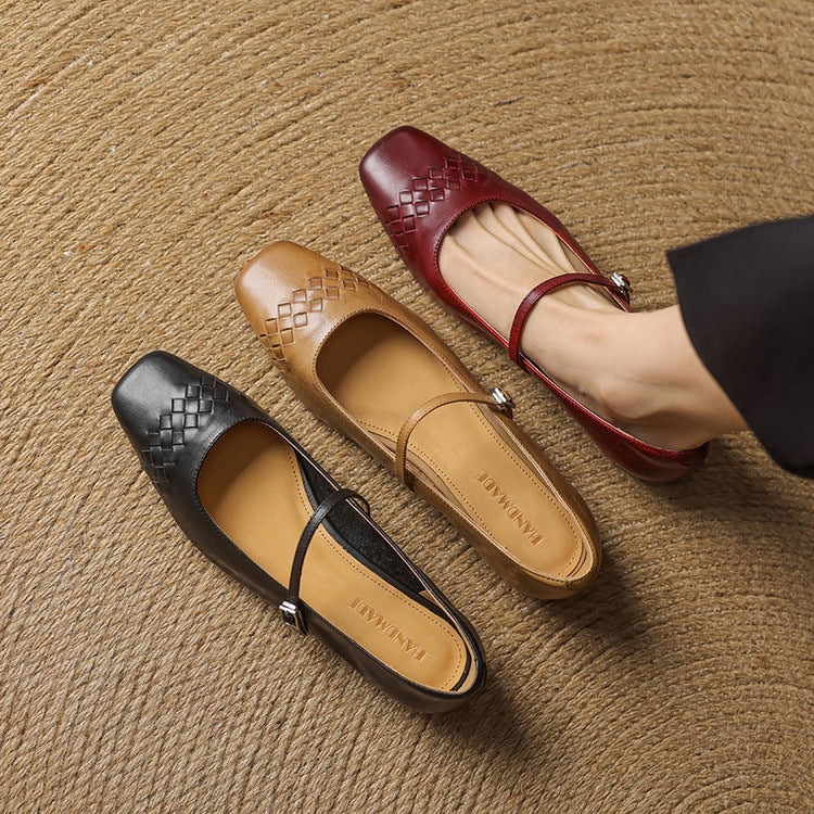 Avonrose™ | Square-Toe Mary Jane Flat
