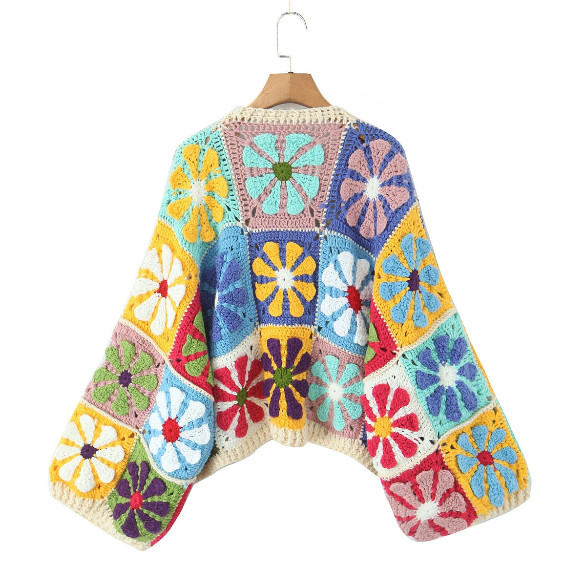 Marisol™ | Bohemian Patchwork Crochet Cardigan