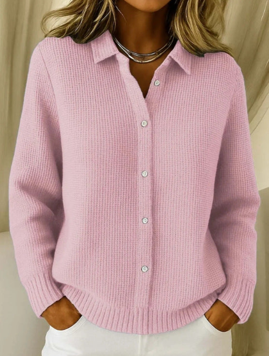 Prudence™ | Classic Button-Front Sweater Shirt